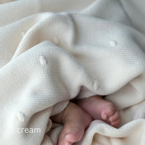 blanco ベビー ニットブランケット organic cotton blanket オーガニックコットン 無地 ブランコ
